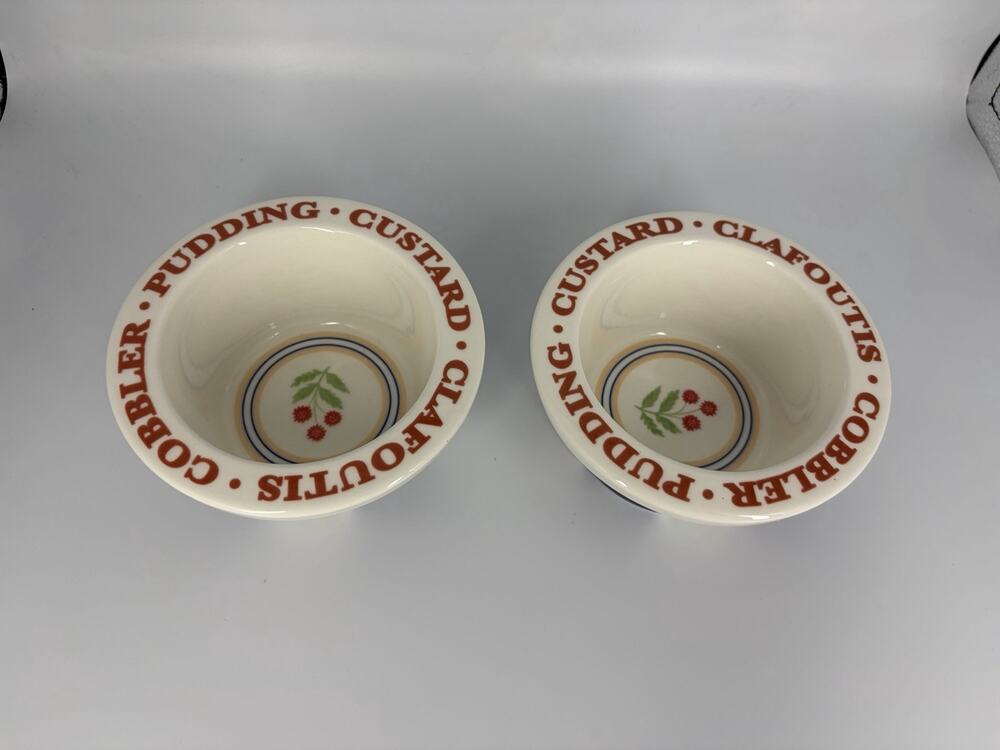 Anthropologie Lotta Stoneware Bluer Remikens Set Of 2